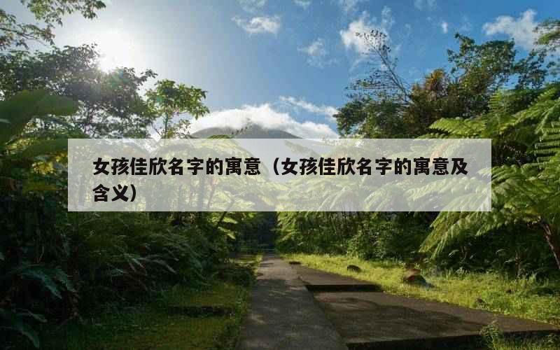 女孩佳欣名字的寓意（女孩佳欣名字的寓意及含义）