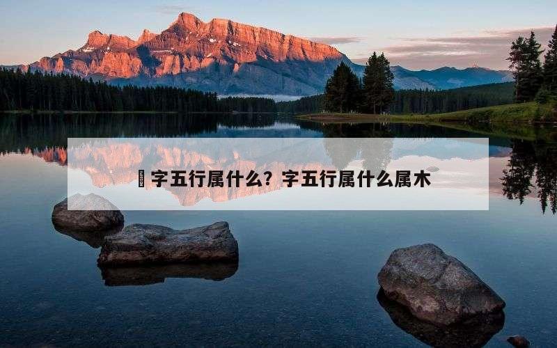 旔字五行属什么？字五行属什么属木