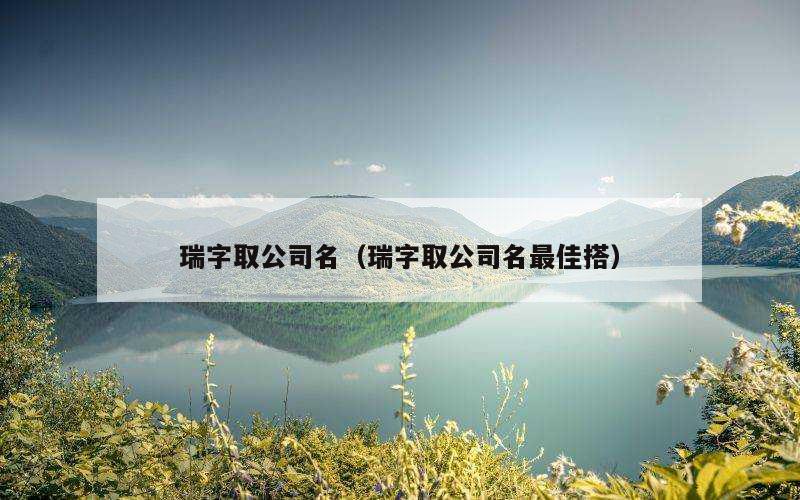 瑞字取公司名（瑞字取公司名最佳搭）