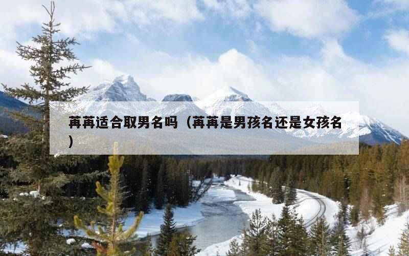 苒苒适合取男名吗（苒苒是男孩名还是女孩名）