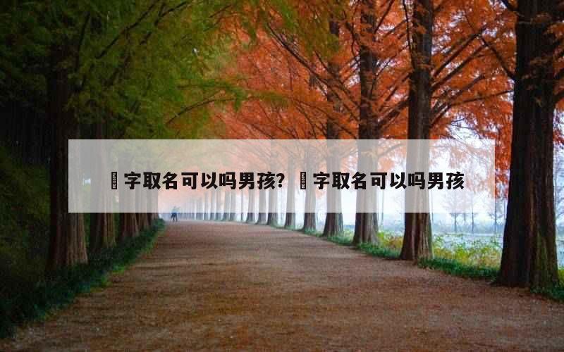 栯字取名可以吗男孩？栯字取名可以吗男孩