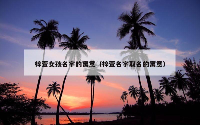 梓萱女孩名字的寓意（梓萱名字取名的寓意）