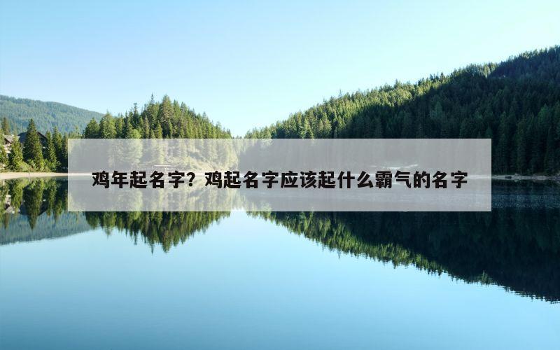 鸡年起名字？鸡起名字应该起什么霸气的名字