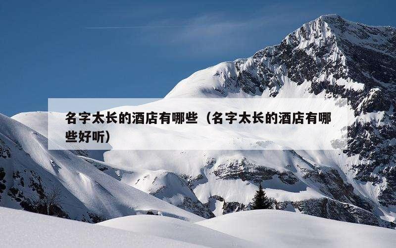 名字太长的酒店有哪些（名字太长的酒店有哪些好听）