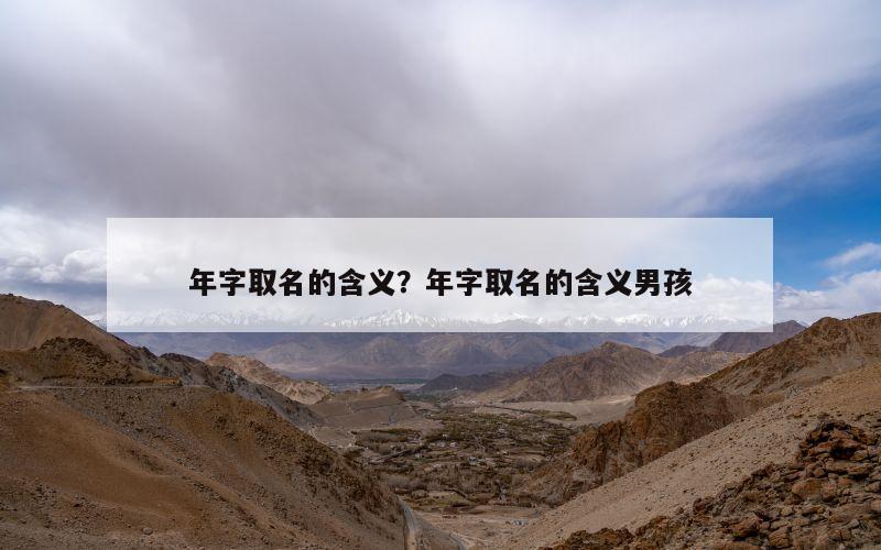 年字取名的含义？年字取名的含义男孩