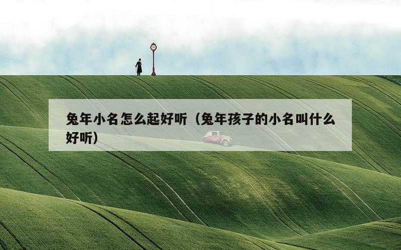 兔年小名怎么起好听（兔年孩子的小名叫什么好听）
