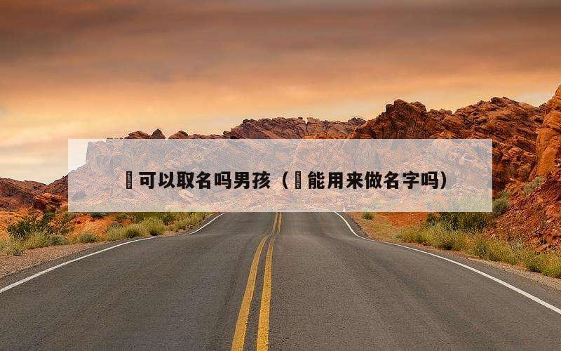 玦可以取名吗男孩（玦能用来做名字吗）