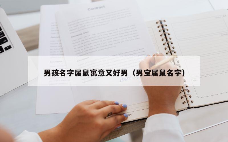 男孩名字属鼠寓意又好男（男宝属鼠名字）