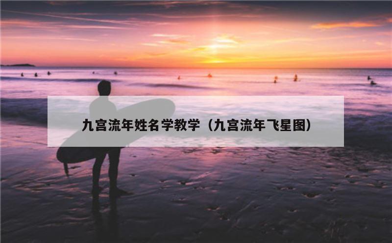 九宫流年姓名学教学（九宫流年飞星图）