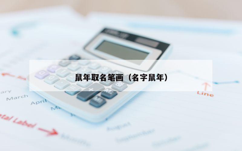 鼠年取名笔画（名字鼠年）