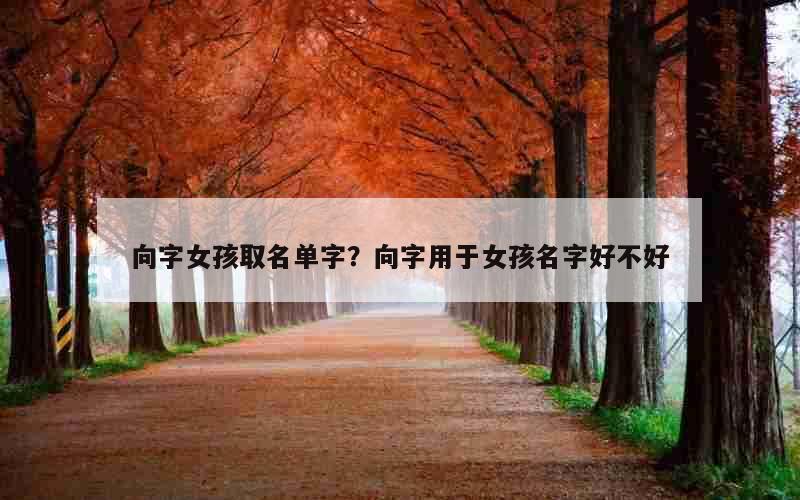 向字女孩取名单字？向字用于女孩名字好不好
