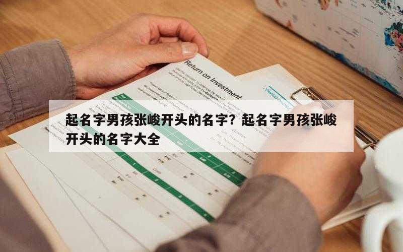 起名字男孩张峻开头的名字？起名字男孩张峻开头的名字大全