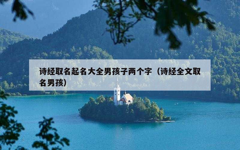 诗经取名起名大全男孩子两个字（诗经全文取名男孩）
