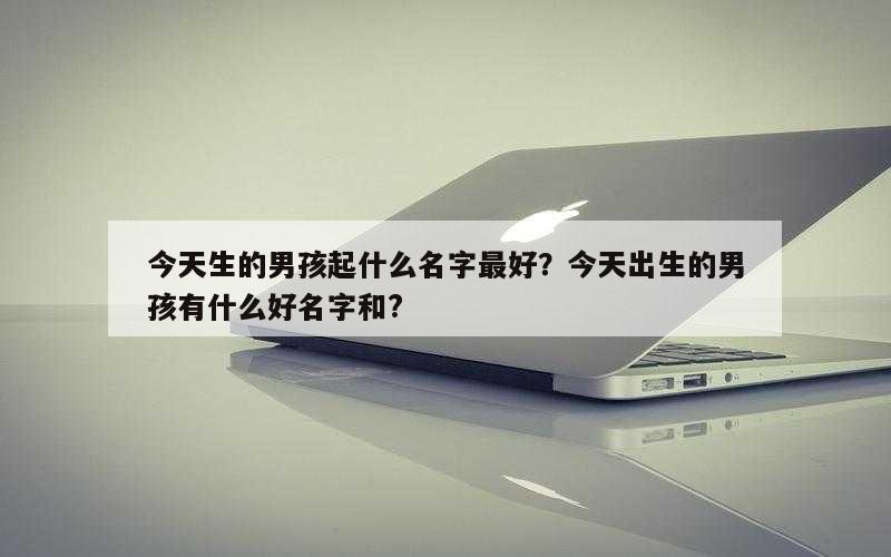 今天生的男孩起什么名字最好？今天出生的男孩有什么好名字和?