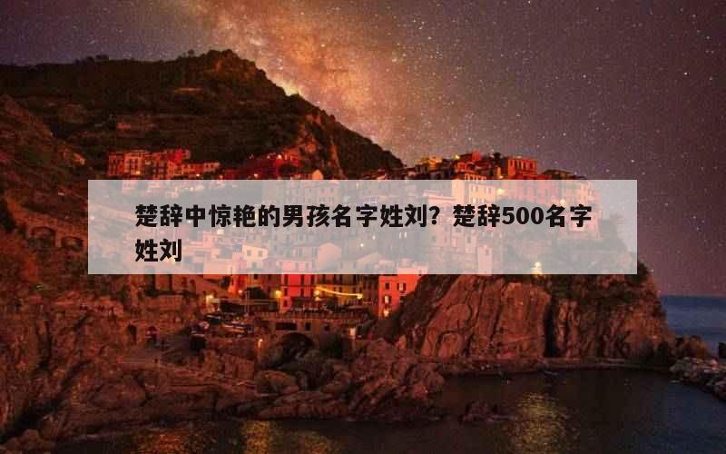 楚辞中惊艳的男孩名字姓刘？楚辞500名字姓刘