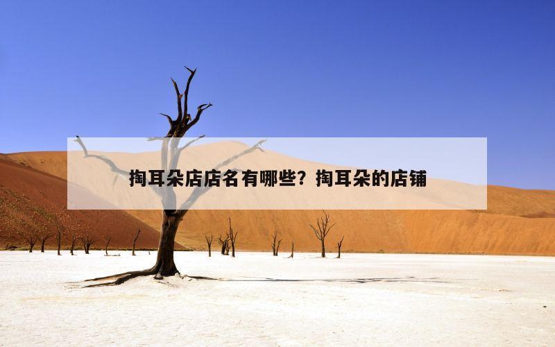 掏耳朵店店名有哪些？掏耳朵的店铺