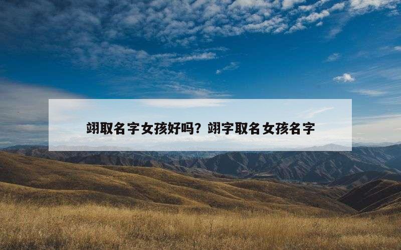 翊取名字女孩好吗？翊字取名女孩名字