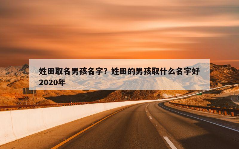 姓田取名男孩名字？姓田的男孩取什么名字好2020年