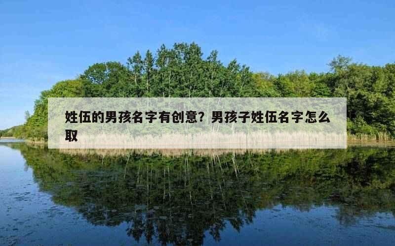 姓伍的男孩名字有创意？男孩子姓伍名字怎么取