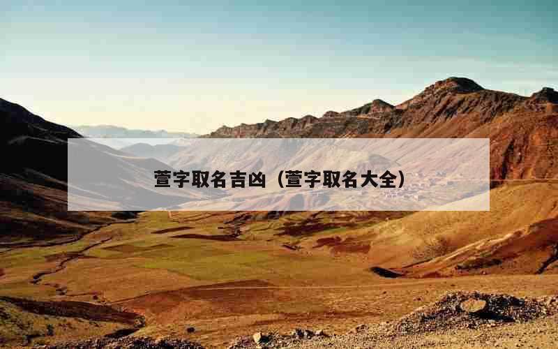 萱字取名吉凶（萱字取名大全）