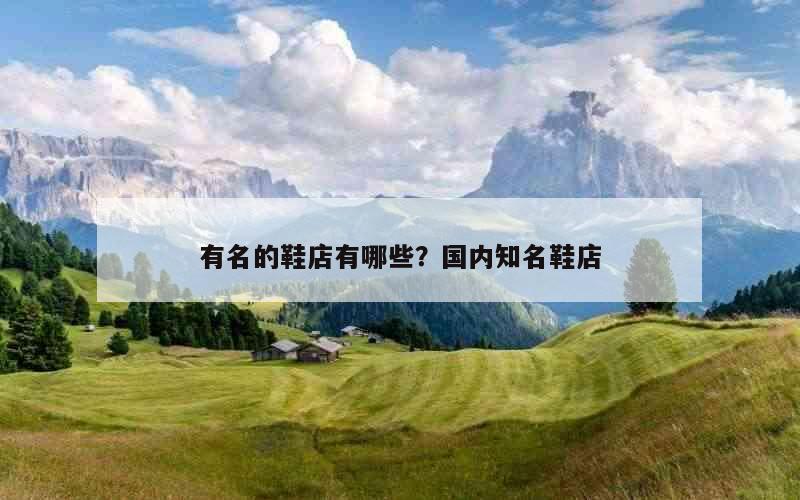 有名的鞋店有哪些？国内知名鞋店
