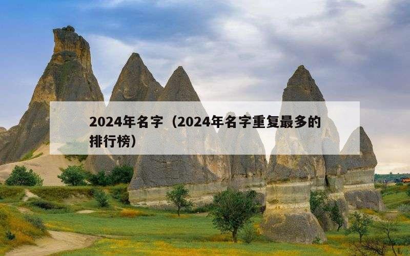 2024年名字（2024年名字重复最多的排行榜）