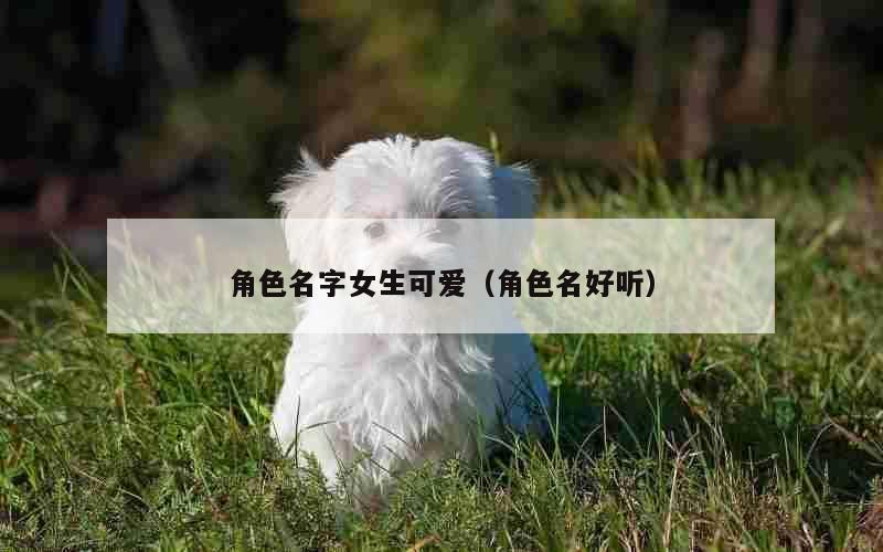 角色名字女生可爱（角色名好听）