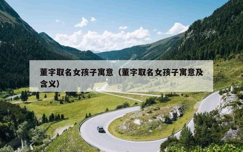 董字取名女孩子寓意（董字取名女孩子寓意及含义）