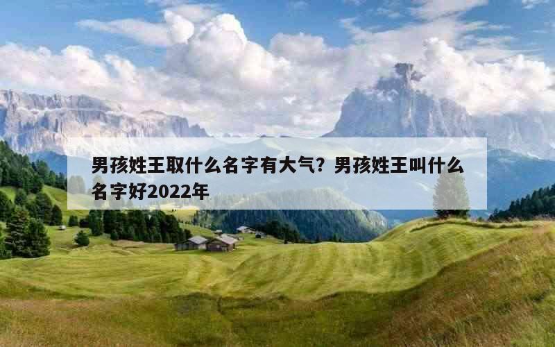 男孩姓王取什么名字有大气？男孩姓王叫什么名字好2022年