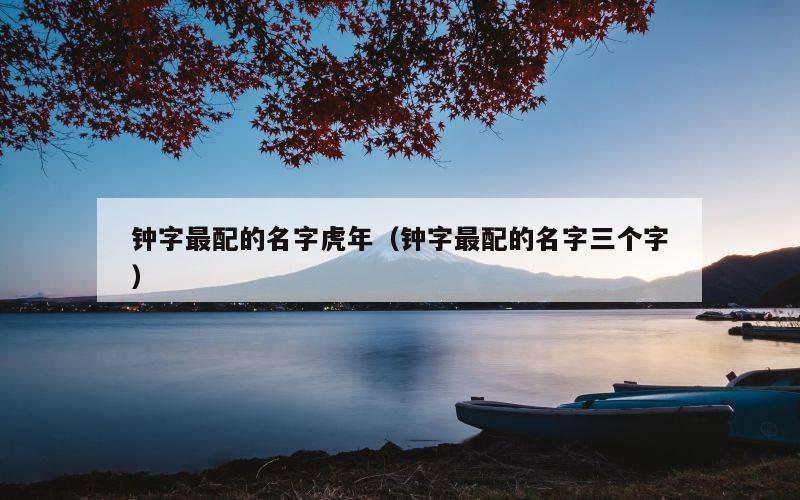 钟字最配的名字虎年（钟字最配的名字三个字）