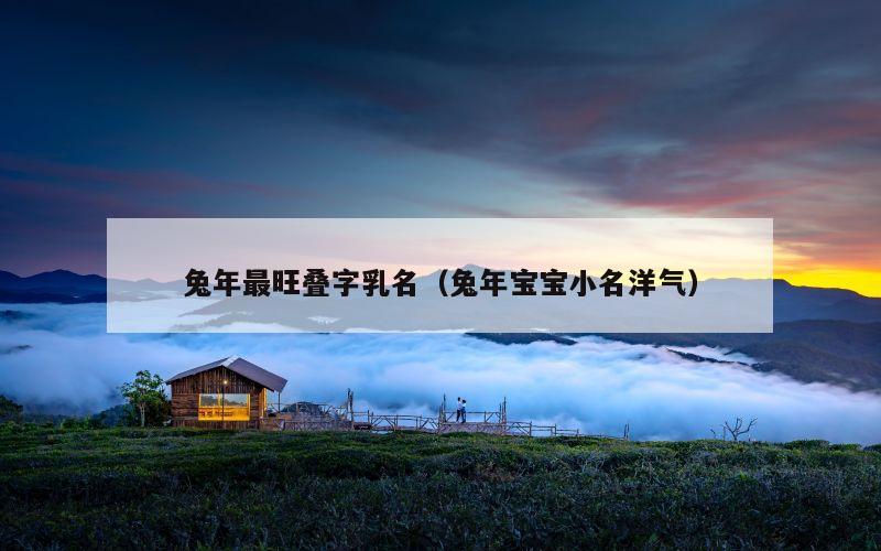 兔年最旺叠字乳名（兔年宝宝小名洋气）