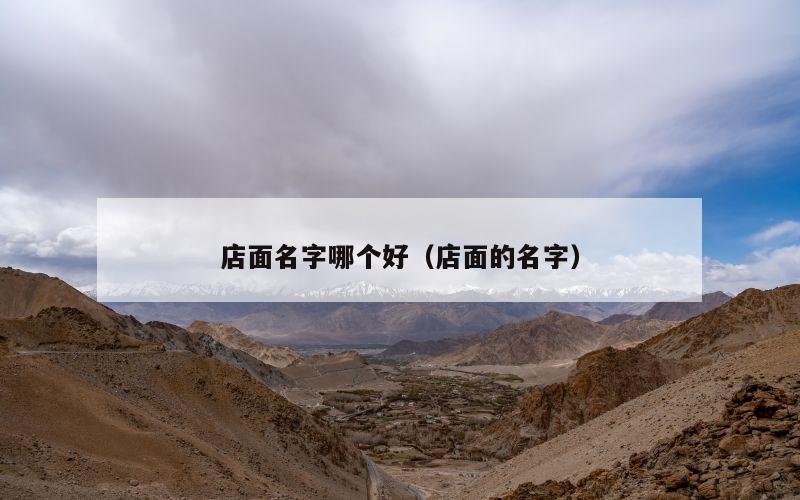 店面名字哪个好（店面的名字）