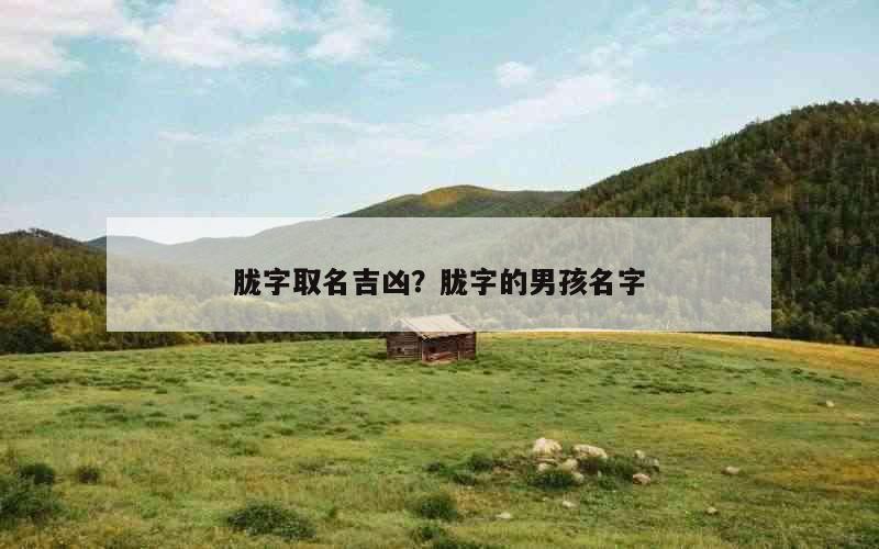 胧字取名吉凶？胧字的男孩名字
