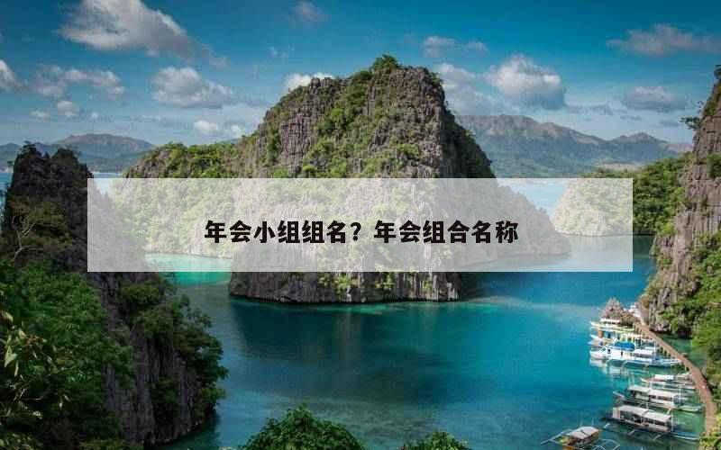 年会小组组名？年会组合名称