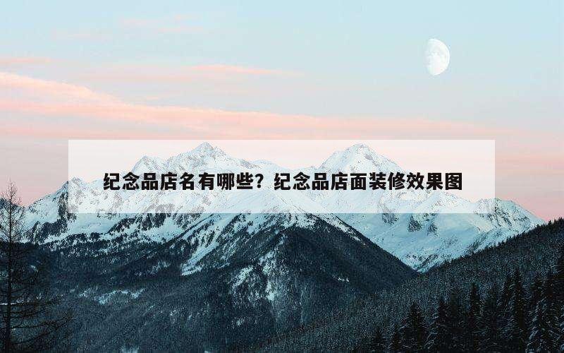 纪念品店名有哪些？纪念品店面装修效果图