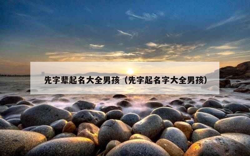 先字辈起名大全男孩（先字起名字大全男孩）