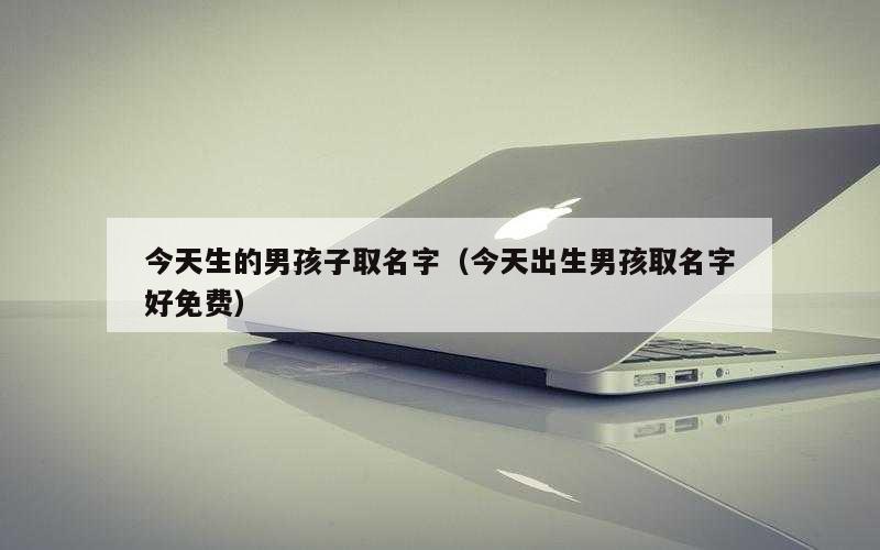 今天生的男孩子取名字（今天出生男孩取名字好免费）