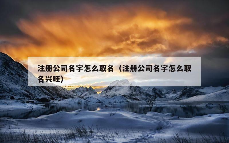 注册公司名字怎么取名（注册公司名字怎么取名兴旺）