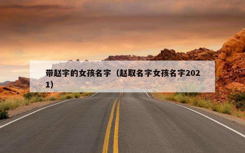带赵字的女孩名字（赵取名字女孩名字2021）