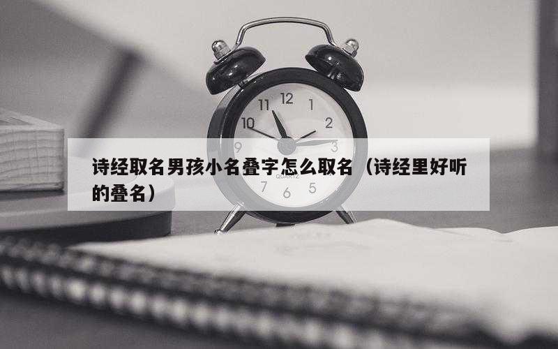 诗经取名男孩小名叠字怎么取名（诗经里好听的叠名）