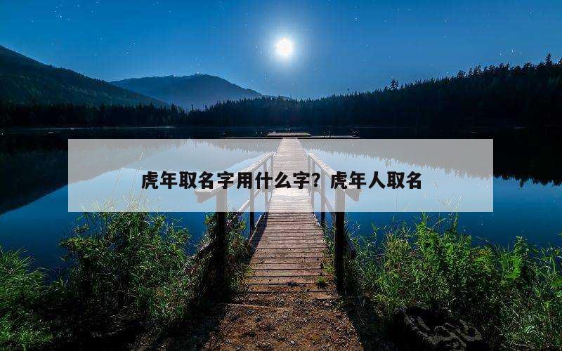 虎年取名字用什么字？虎年人取名