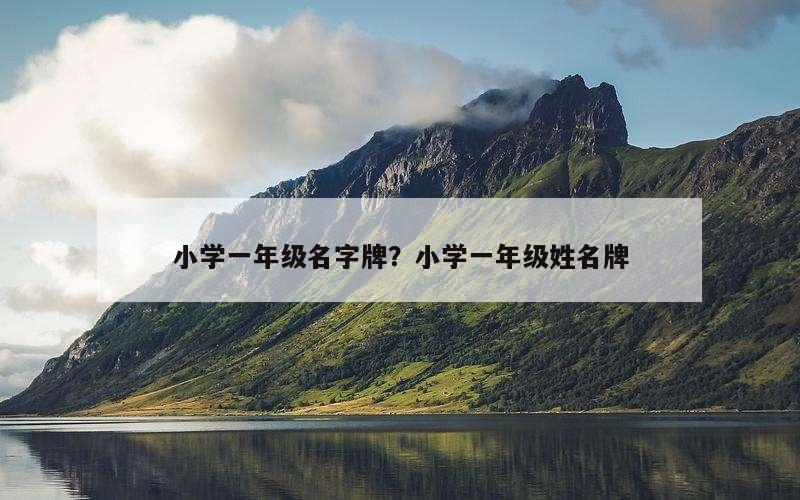 小学一年级名字牌？小学一年级姓名牌