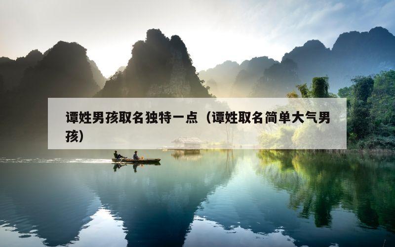 谭姓男孩取名独特一点（谭姓取名简单大气男孩）
