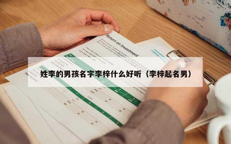 姓李的男孩名字李梓什么好听（李梓起名男）