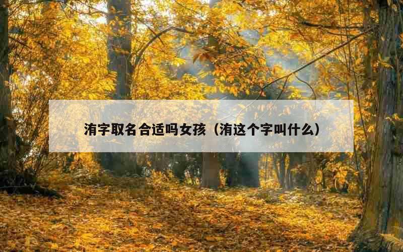 洧字取名合适吗女孩（洧这个字叫什么）