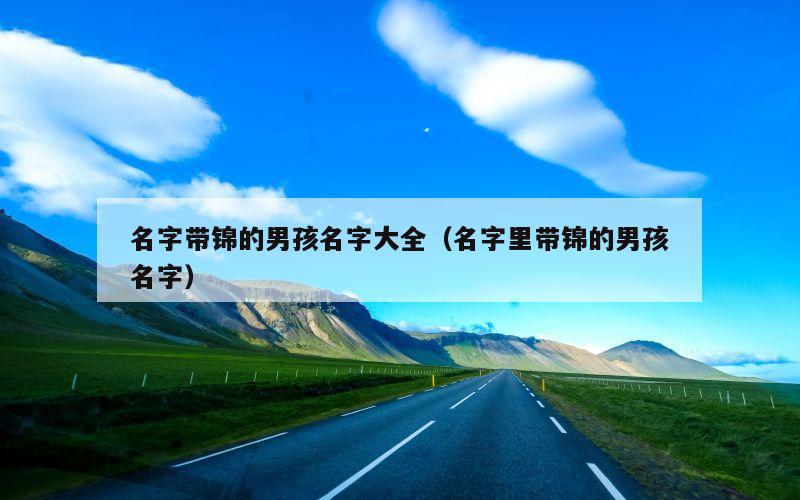 名字带锦的男孩名字大全（名字里带锦的男孩名字）