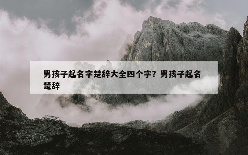 男孩子起名字楚辞大全四个字？男孩子起名 楚辞