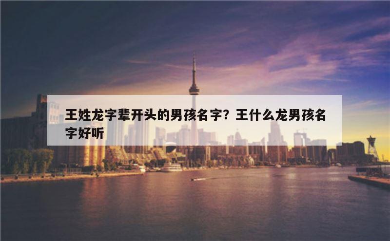 王姓龙字辈开头的男孩名字？王什么龙男孩名字好听