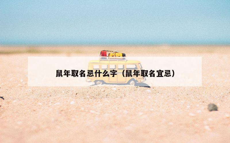 鼠年取名忌什么字（鼠年取名宜忌）