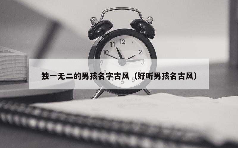 独一无二的男孩名字古风（好听男孩名古风）